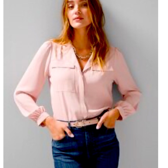 NWT WHBM Long Sleeve Blouse - Picture 1 of 2